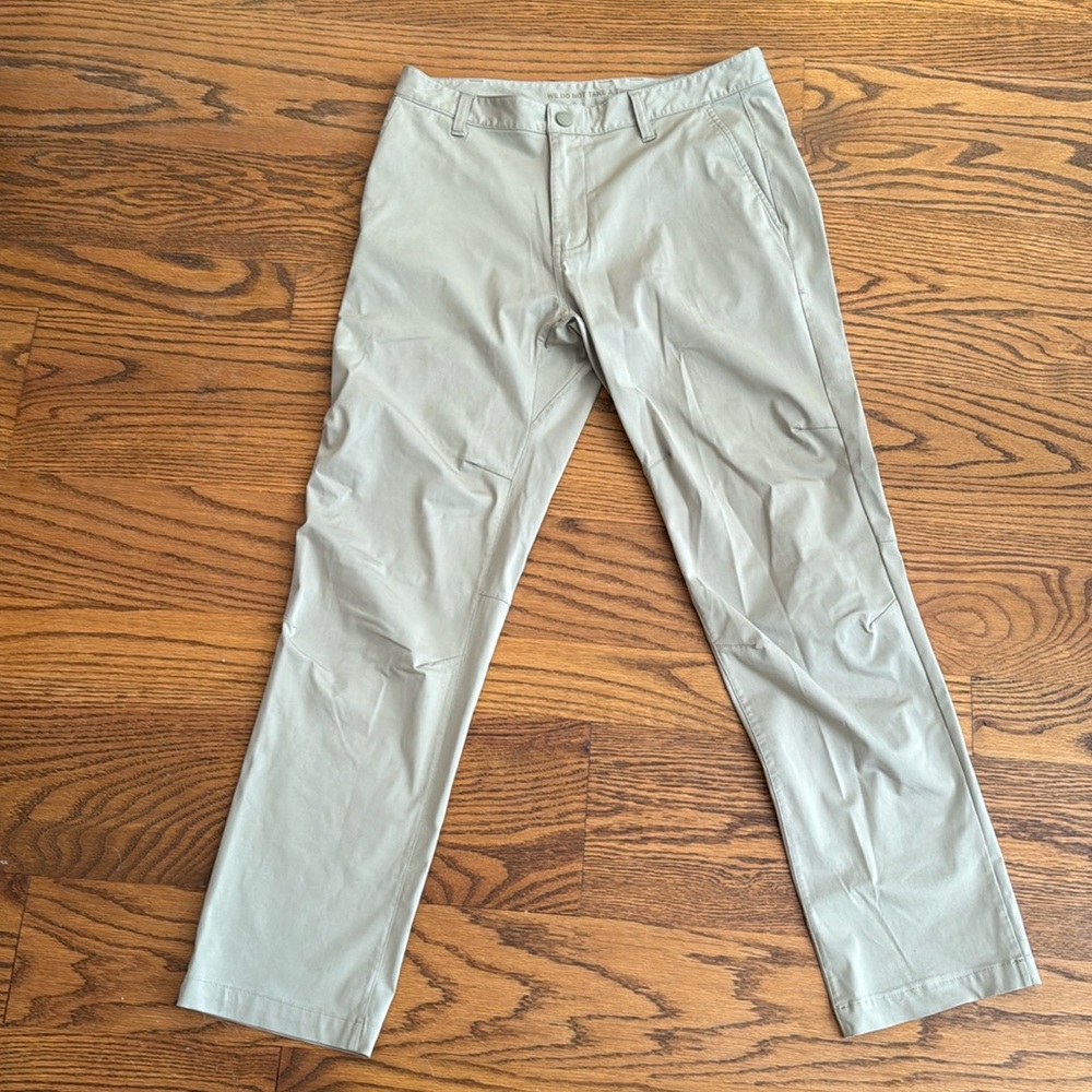 Rhone Commuter Pants Men 32x30 Tan Khaki Chino Casual Performance Stretch